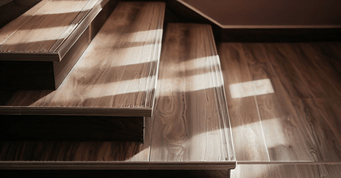 Vinyl Plank Flooring on Stairs