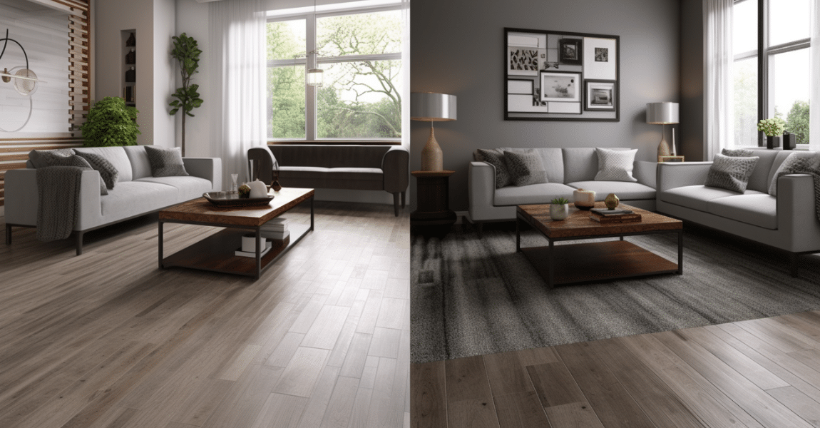Detailed comparison between LVT and hardwood flooring